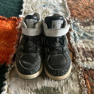 Nike Kids Black and White High-Top Sneakers